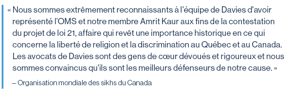 Citation d'Organisation mondiale desk sikhs du Canada